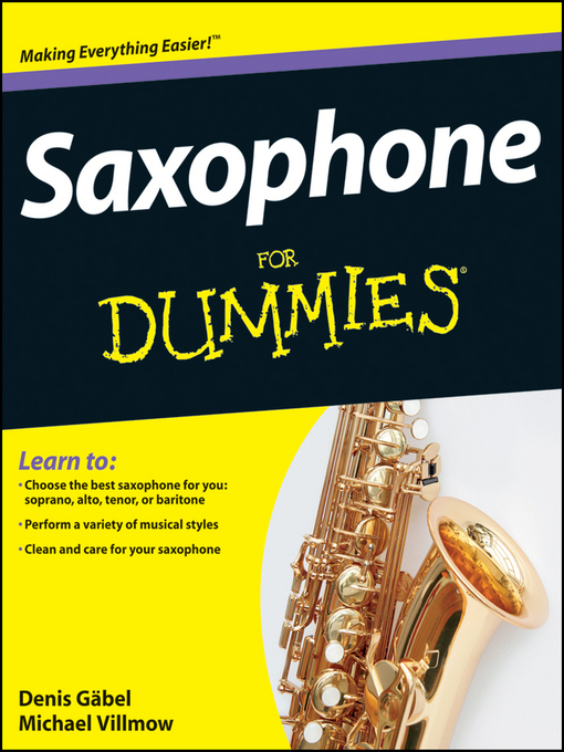 Title details for Saxophone For Dummies by Denis Gabel - Wait list